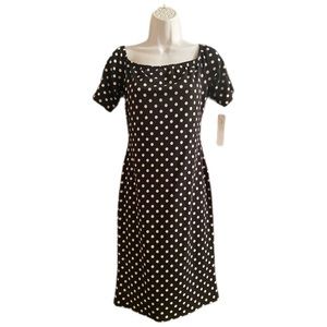 Karen T Design NWT A-Line Polka Dot Dress, Size L